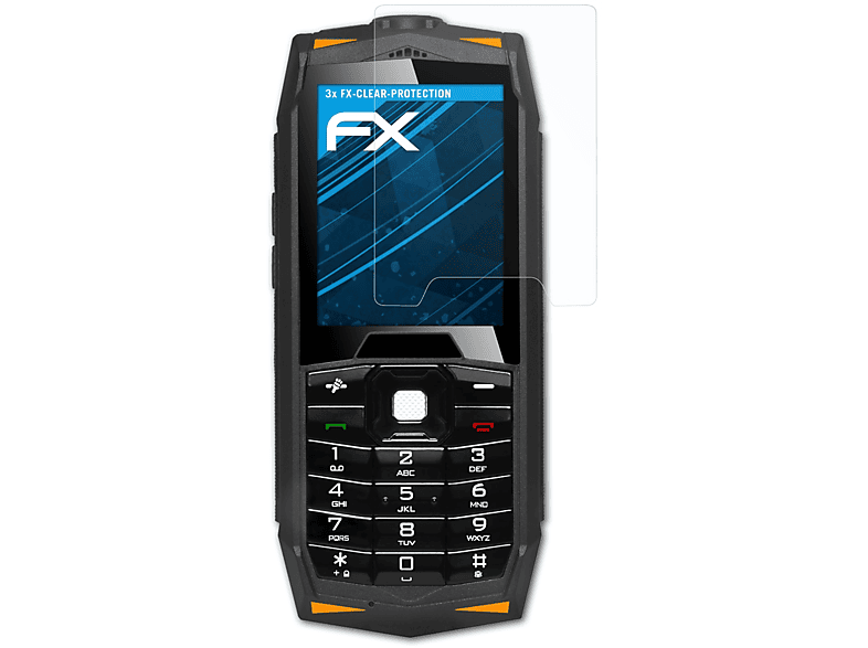 FX-Clear Evolveo 3x Z3) Displayschutz(für StrongPhone ATFOLIX