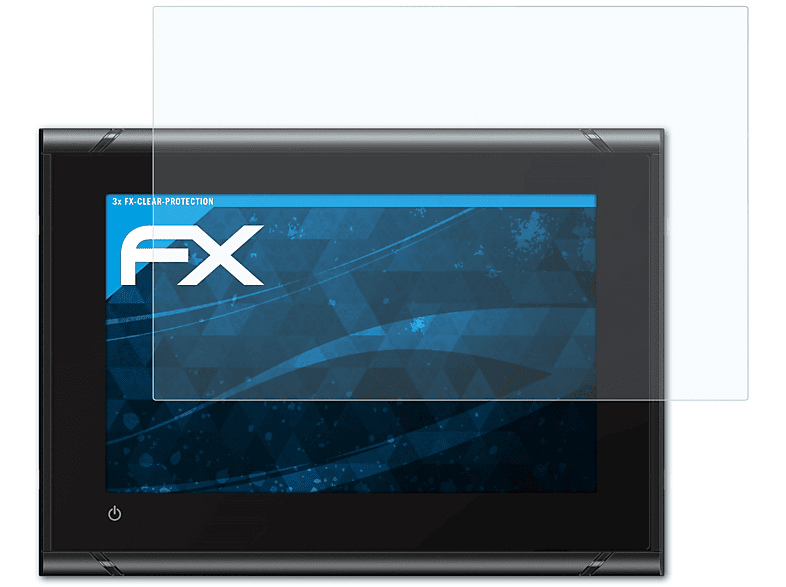 ATFOLIX 3x Displayschutz(für GO5 Simrad FX-Clear XSE)