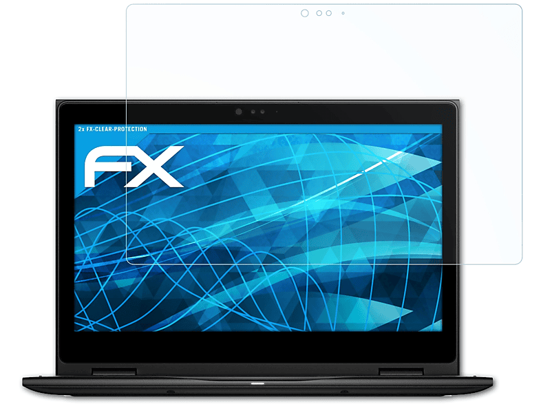 ATFOLIX 2x FX-Clear Displayschutz(für Dell Latitude 3390)
