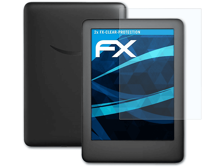 ATFOLIX 2x FX-Clear Displayschutz(für Amazon Kindle (Model 2019))