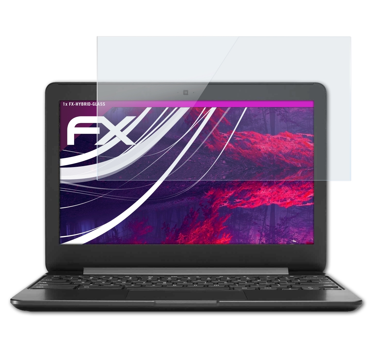 ATFOLIX FX-Hybrid-Glass Schutzglas(für Google inch) (Samsung)) Chromebook (11.6 3