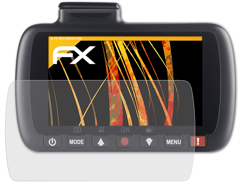 ATFOLIX 3x FX-Antireflex Displayschutz(für Nextbase 212 Lite)