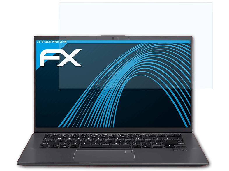 ATFOLIX 2x FX-Clear Displayschutz(für Asus VivoBook 14 (X412FA))