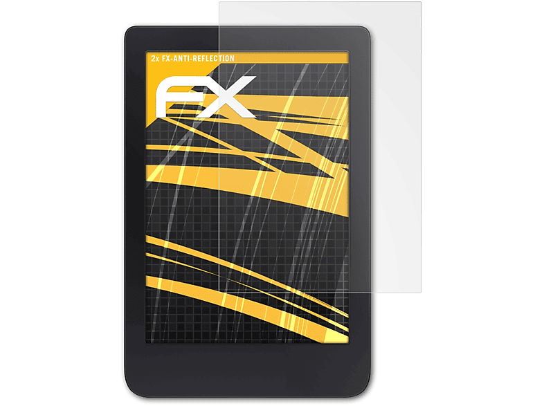 ATFOLIX 2x FX-Antireflex Displayschutz(für 3) Tolino Shine