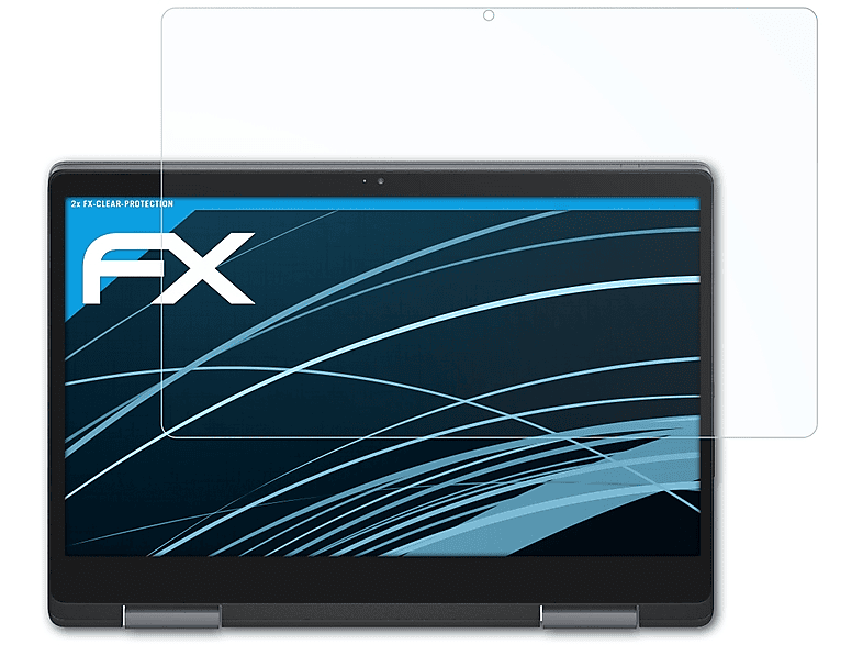 ATFOLIX 2x FX-Clear Displayschutz(für Dell Inspiron Chromebook 14) | Tabletschutzfolien