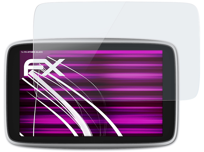 ATFOLIX FX-Hybrid-Glass Schutzglas(für TomTom GO Premium X (6 inch))