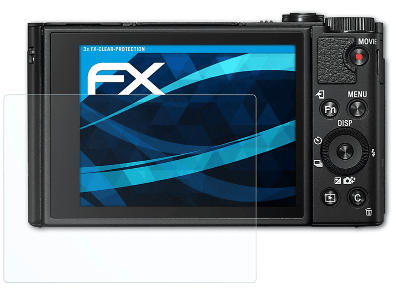 ATFOLIX 3x FX-Clear Displayschutz(für Sony DSC-HX99) | Kamera Schutzfolie