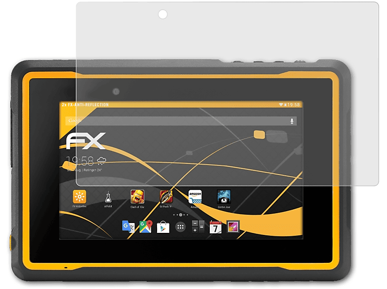 ATFOLIX 2x FX-Antireflex Displayschutz(für Getac ZX70)