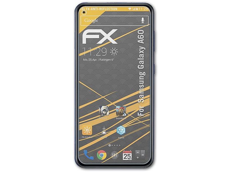 ATFOLIX 3x FX-Antireflex A60) Samsung Galaxy Displayschutz(für