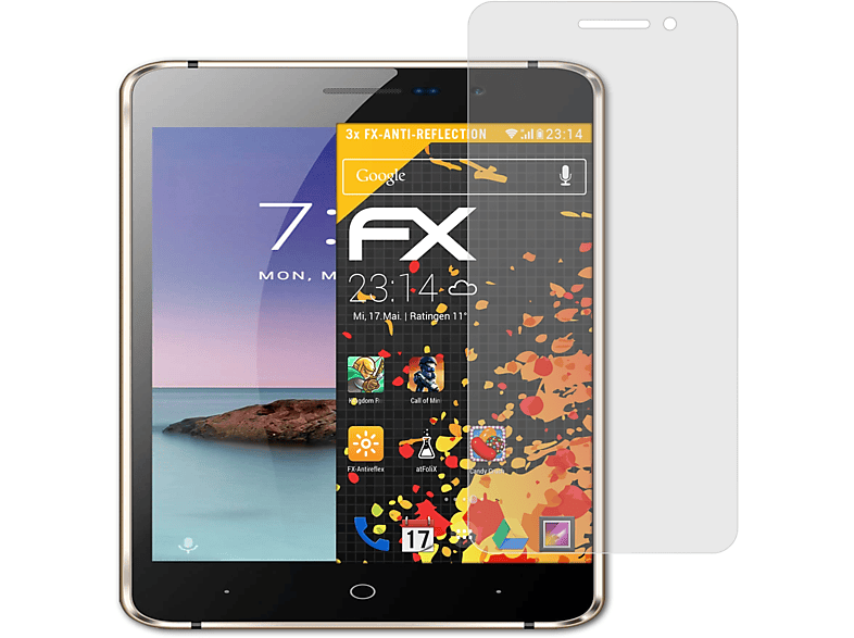 ATFOLIX 3x FX-Antireflex Displayschutz(für Doogee X10S)