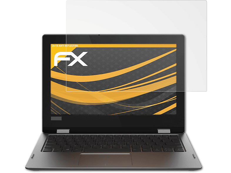 ATFOLIX 2x FX-Antireflex Displayschutz(für Lenovo Yoga 330 (11 inch))