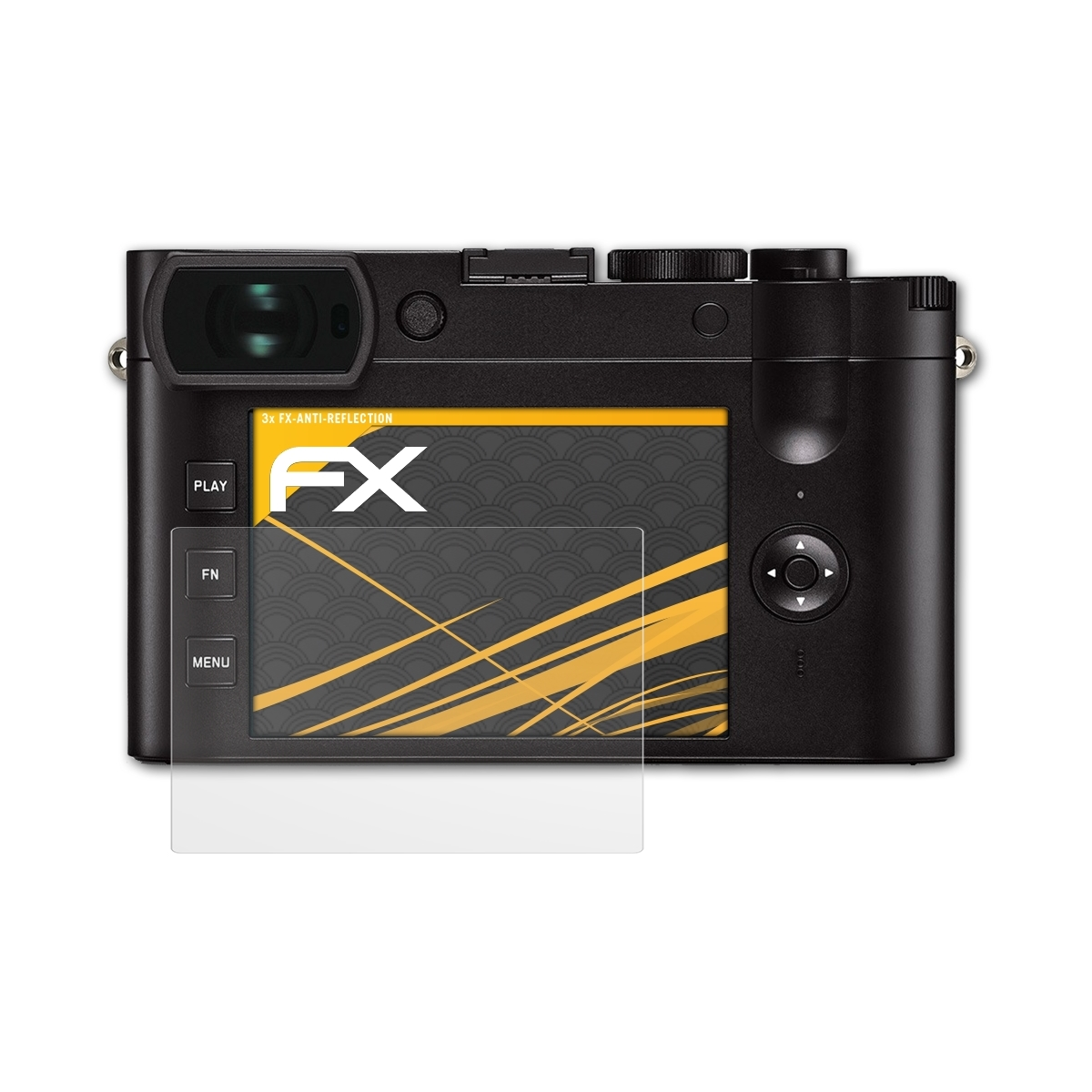 FX-Antireflex ATFOLIX Q2) Leica 3x Displayschutz(für