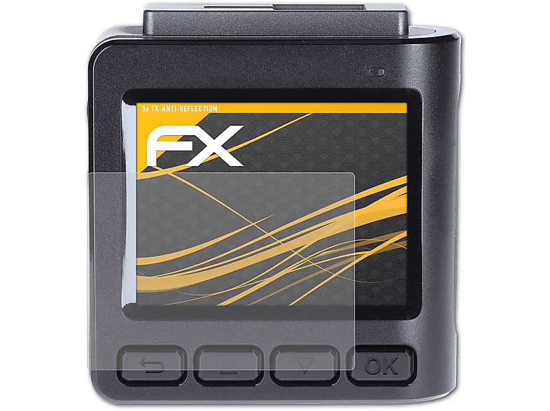 ATFOLIX 3x FX-Antireflex Displayschutz(für Rollei DashCam-402)