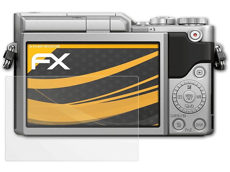 ATFOLIX 3x FX-Antireflex Lumix Panasonic DC-GX880) Displayschutz(für