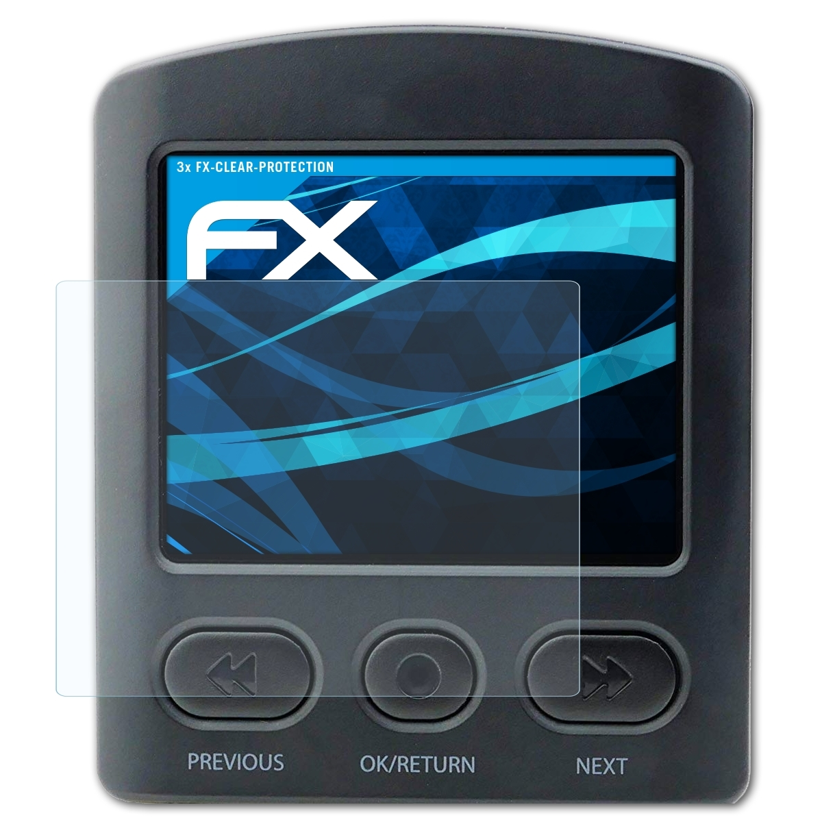 ATFOLIX 3x FX-Clear Displayschutz(für Brinno TLC2000)