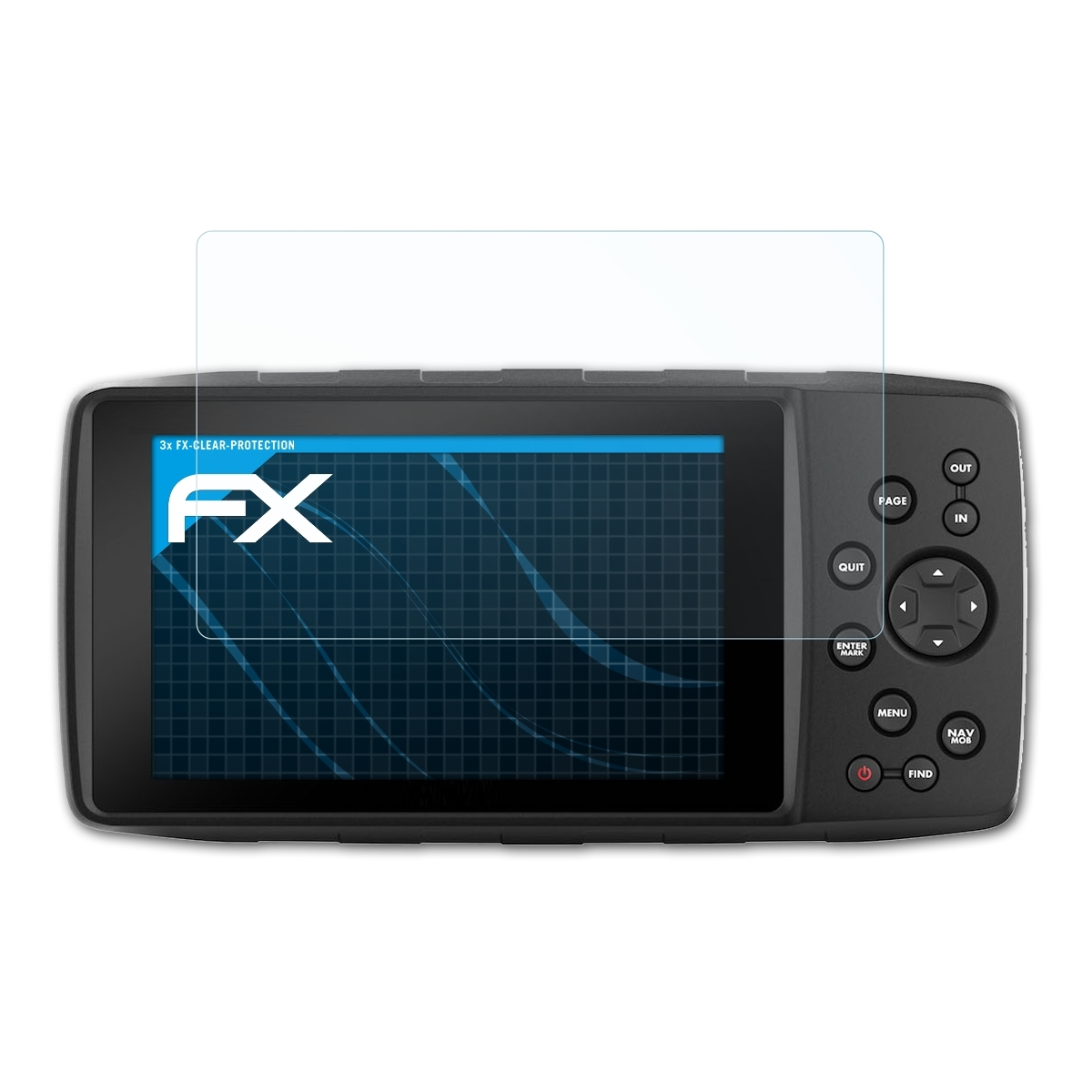 ATFOLIX 3x FX-Clear Displayschutz(für GPSMap 276Cx) Garmin