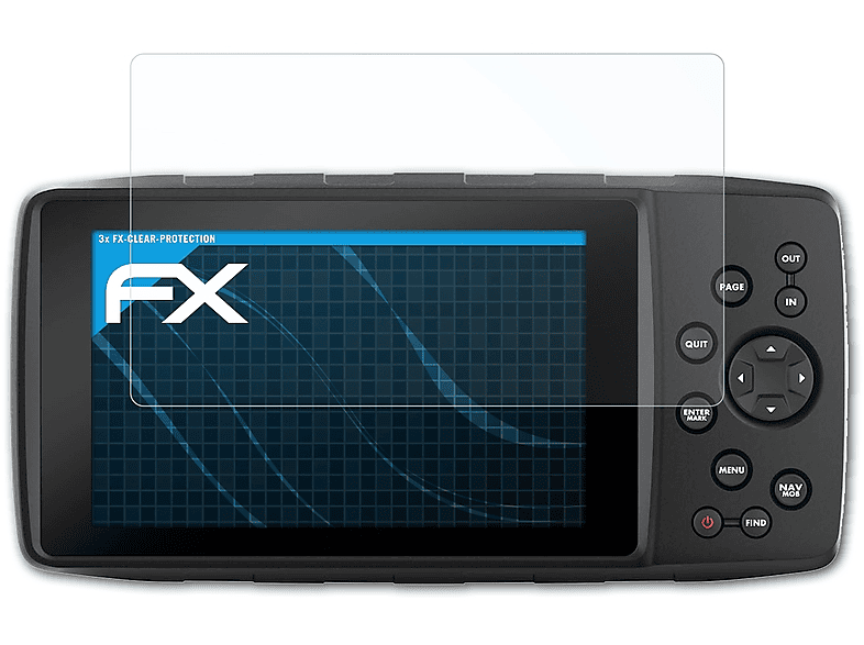 ATFOLIX 3x FX-Clear Displayschutz(für GPSMap 276Cx) Garmin