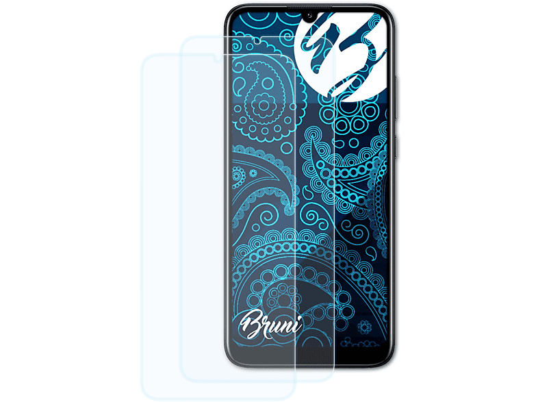 BRUNI 2x Basics-Clear Schutzfolie(für Huawei Y6 2019)