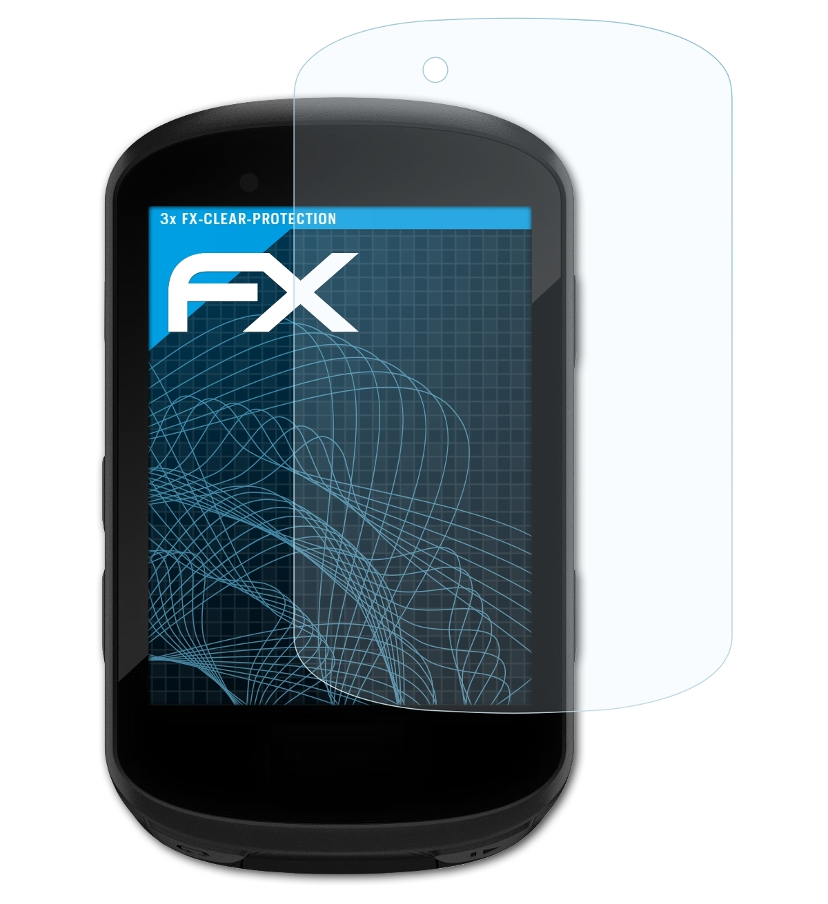 ATFOLIX 3x FX-Clear Displayschutz(für Garmin 530) Edge
