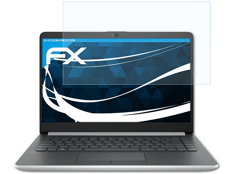 ATFOLIX 14-cf1300ng) 2x FX-Clear HP Notebook Displayschutz(für