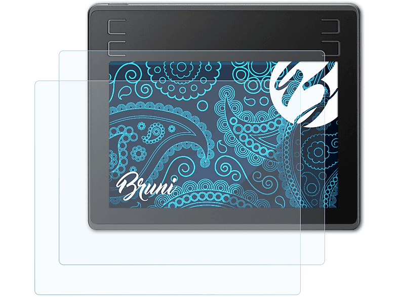 BRUNI 2x Basics-Clear Schutzfolie(für Huion HS64)