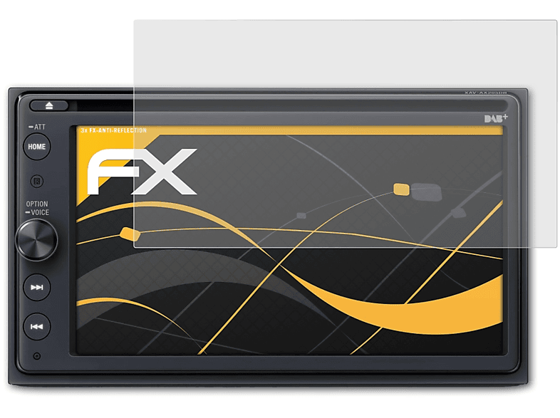 FX-Antireflex Sony XAV-AX205DB) Displayschutz(für ATFOLIX 3x