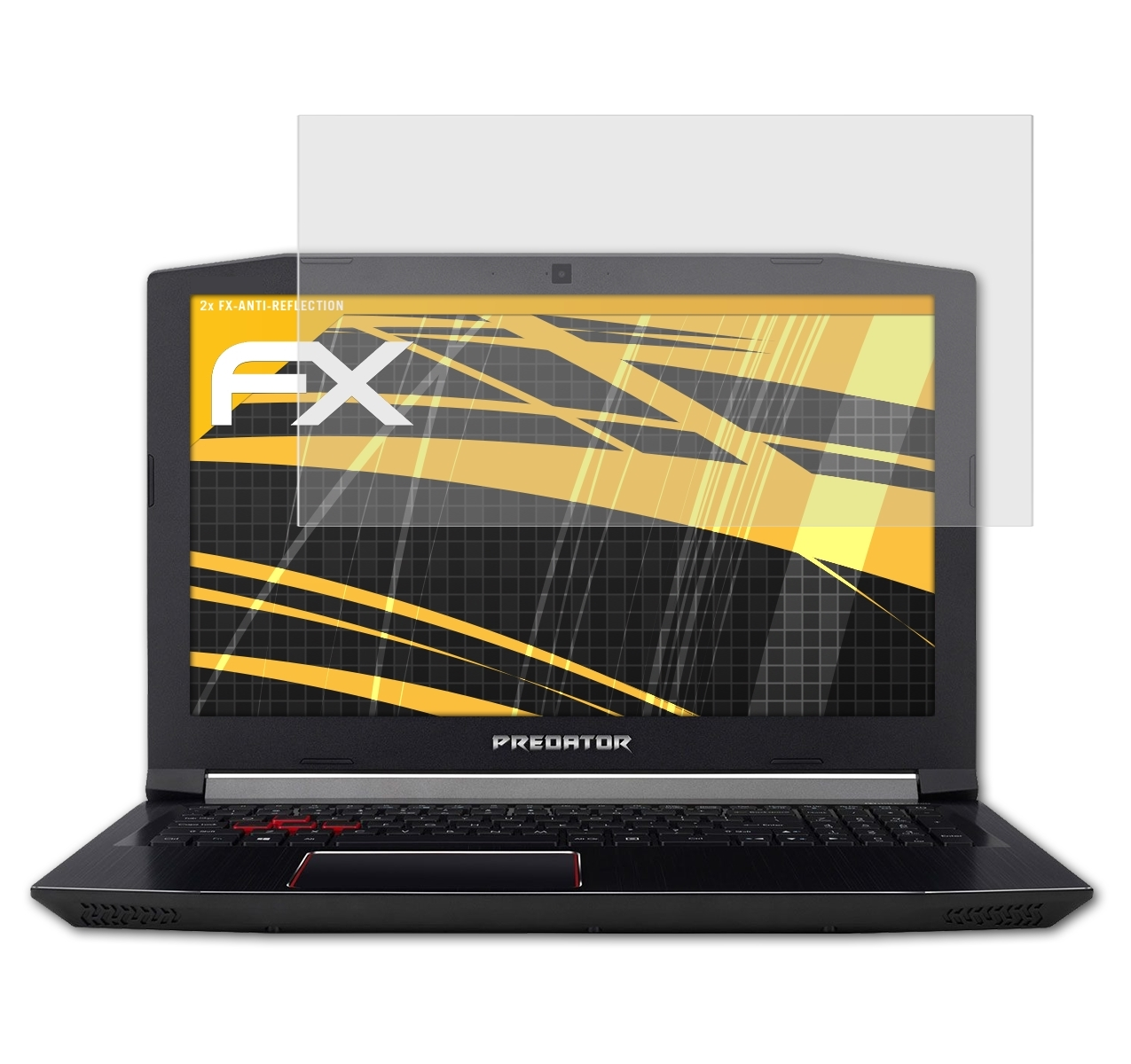 2x ATFOLIX FX-Antireflex Displayschutz(für (15 Predator Helios Acer inch)) 300
