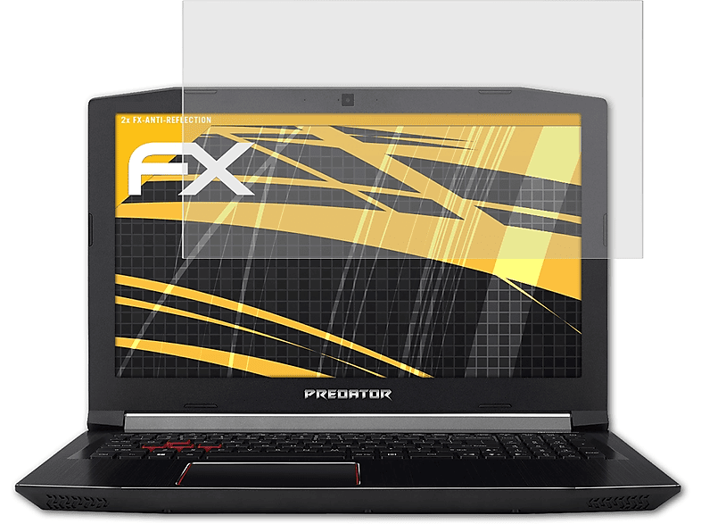 ATFOLIX 2x FX-Antireflex Displayschutz(für Acer Predator Helios 300 (15 inch))