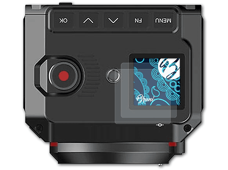 2x Z-Cam Basics-Clear BRUNI E2 Schutzfolie(für Camera)