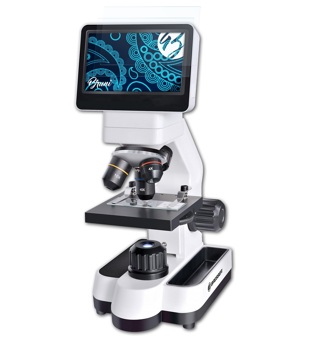 Schutzfolie(für Bresser BRUNI Touch LCD Mikroskop) Basics-Clear 2x