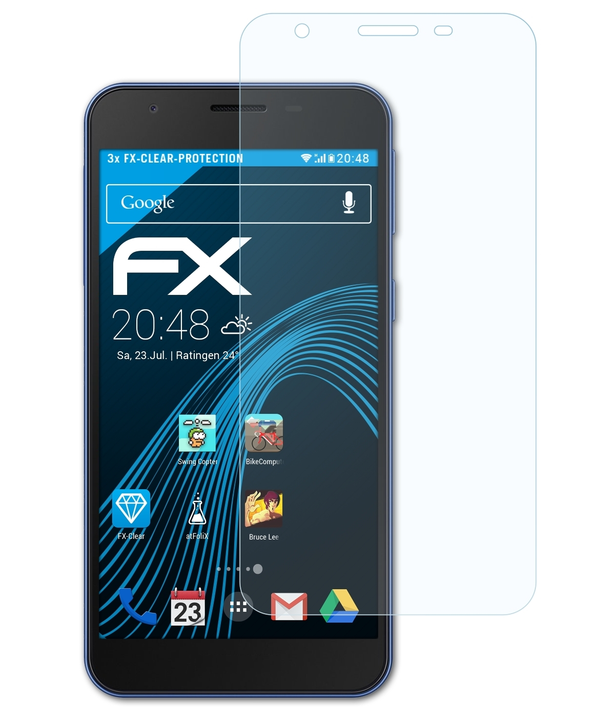 FX-Clear Galaxy 3x Displayschutz(für Samsung ATFOLIX Core) A2