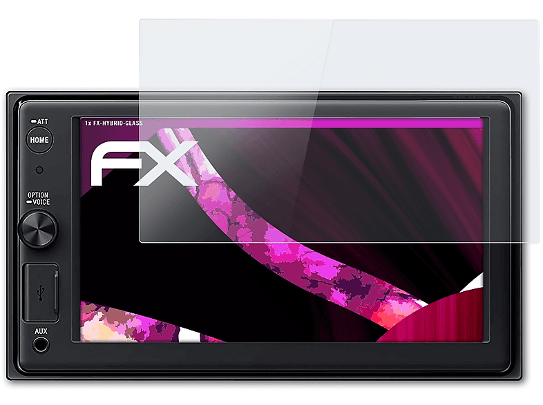 ATFOLIX FX-Hybrid-Glass Schutzglas(für Sony XAV-AX1005DB)