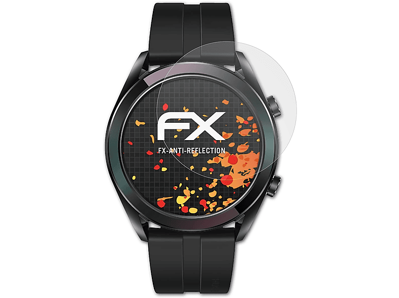 ATFOLIX 3x FX-Antireflex Displayschutz(für Huawei Watch GT Elegant)