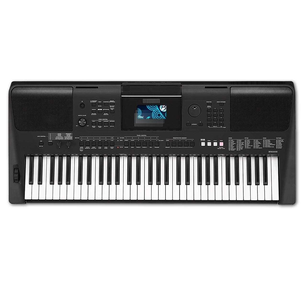 Schutzfolie(für BRUNI Basics-Clear Yamaha PSR-E453) 2x