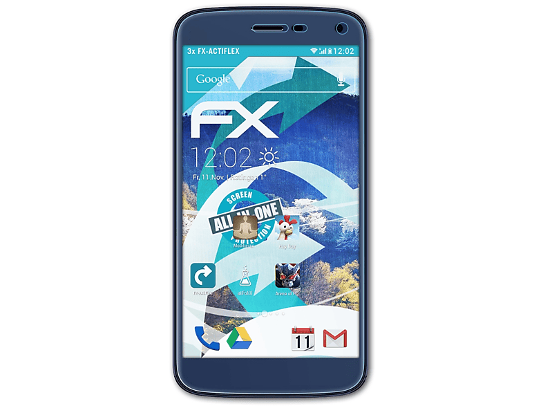 ATFOLIX 3x FX-ActiFleX Displayschutz(für BLU C5L)
