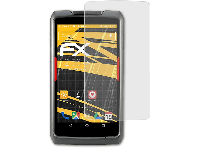 ATFOLIX 2x FX-Antireflex Displayschutz(für Honeywell ScanPal EDA70)