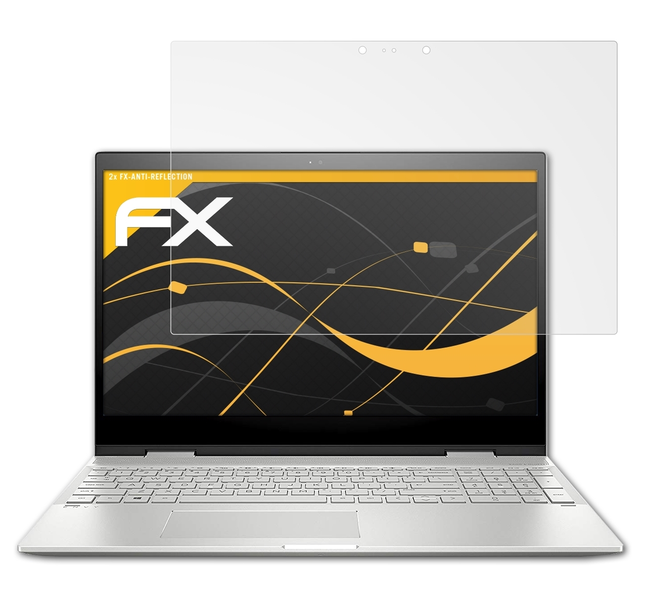 2x ATFOLIX Envy 15-cn1004ng) FX-Antireflex HP Displayschutz(für x360
