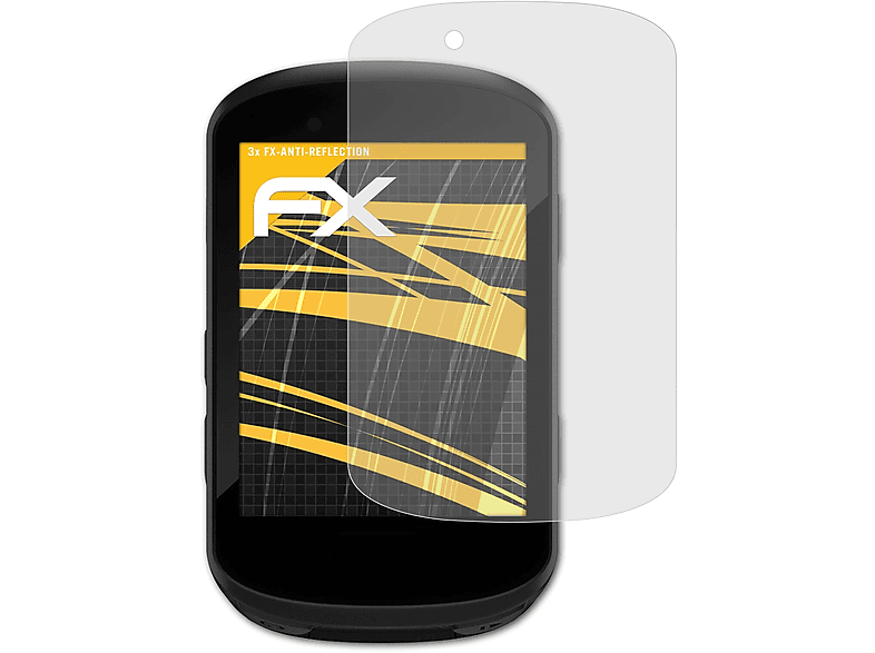 ATFOLIX 3x FX-Antireflex Displayschutz(für Garmin Edge 530)