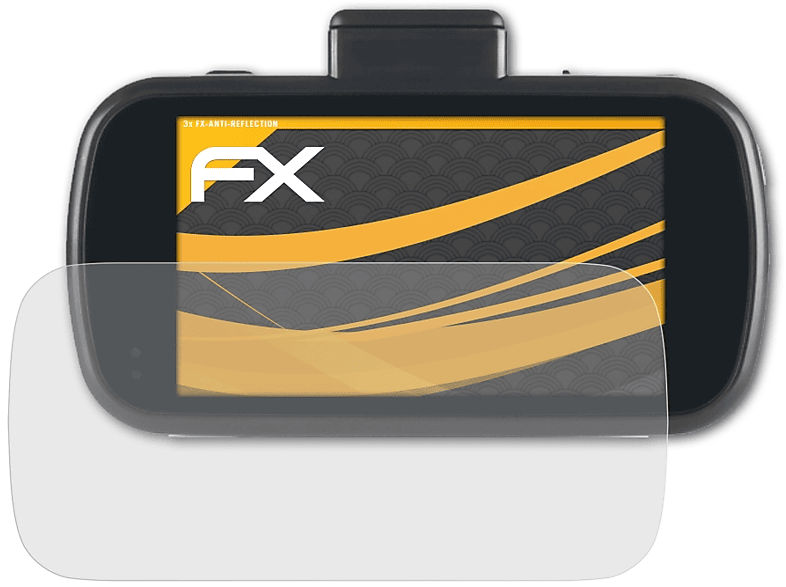 ATFOLIX 3x FX-Antireflex Displayschutz(für Nextbase 612GW)