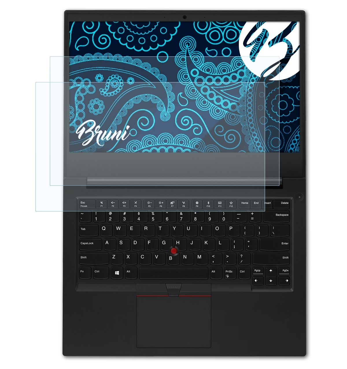 BRUNI 2x Basics-Clear Schutzfolie(für E495) ThinkPad Lenovo