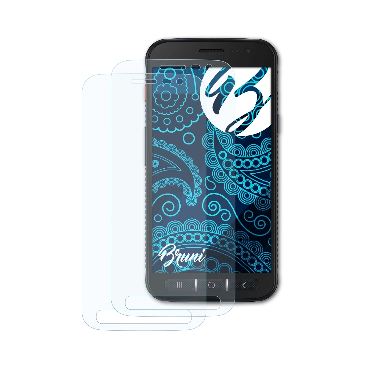 Galaxy 4s) Samsung 2x Basics-Clear Schutzfolie(für BRUNI XCover