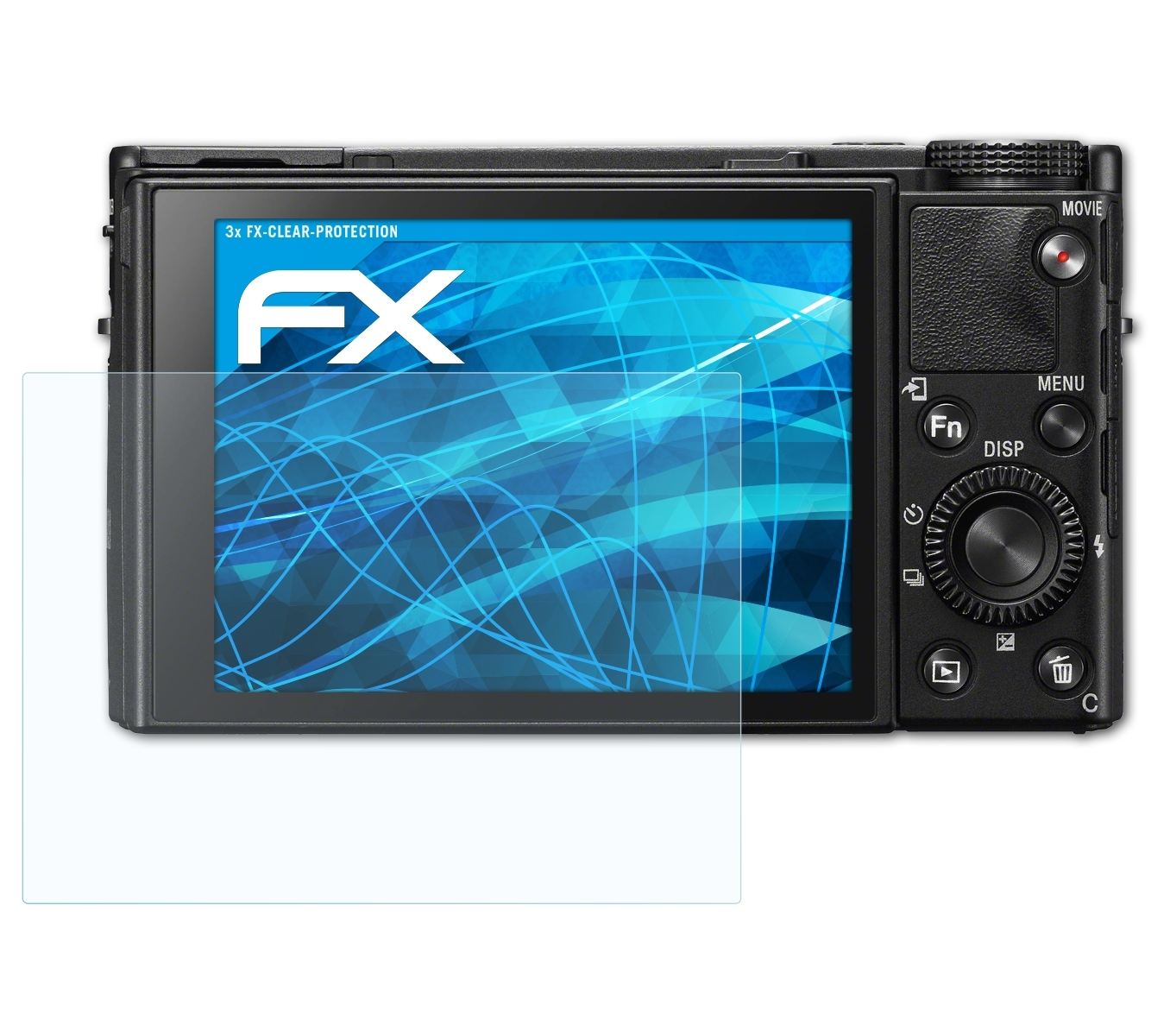 3x ATFOLIX Displayschutz(für Sony VII) FX-Clear DSC-RX100