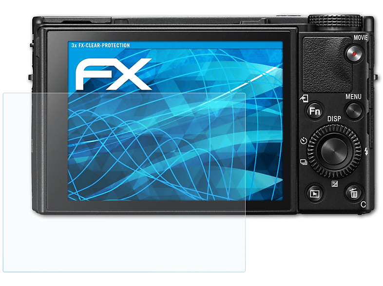 ATFOLIX 3x FX-Clear Displayschutz(für Sony DSC-RX100 VII)
