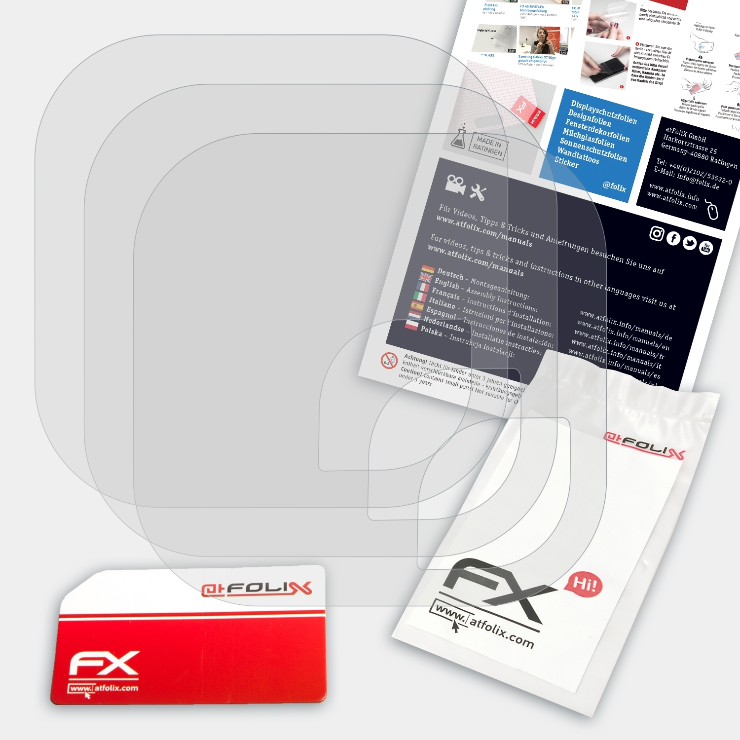 ATFOLIX 3x FX-Antireflex Voice Displayschutz(für GolfBuddy GB 2)