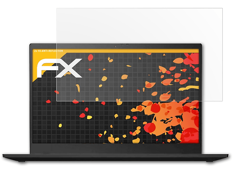 ATFOLIX 2x FX-Antireflex Displayschutz(für Lenovo ThinkPad X1 Carbon (7h Gen. 2019))