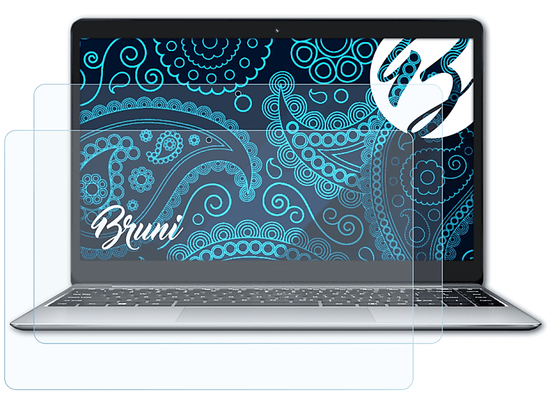 BRUNI 2x Basics-Clear Schutzfolie(für Teclast F7 Plus)
