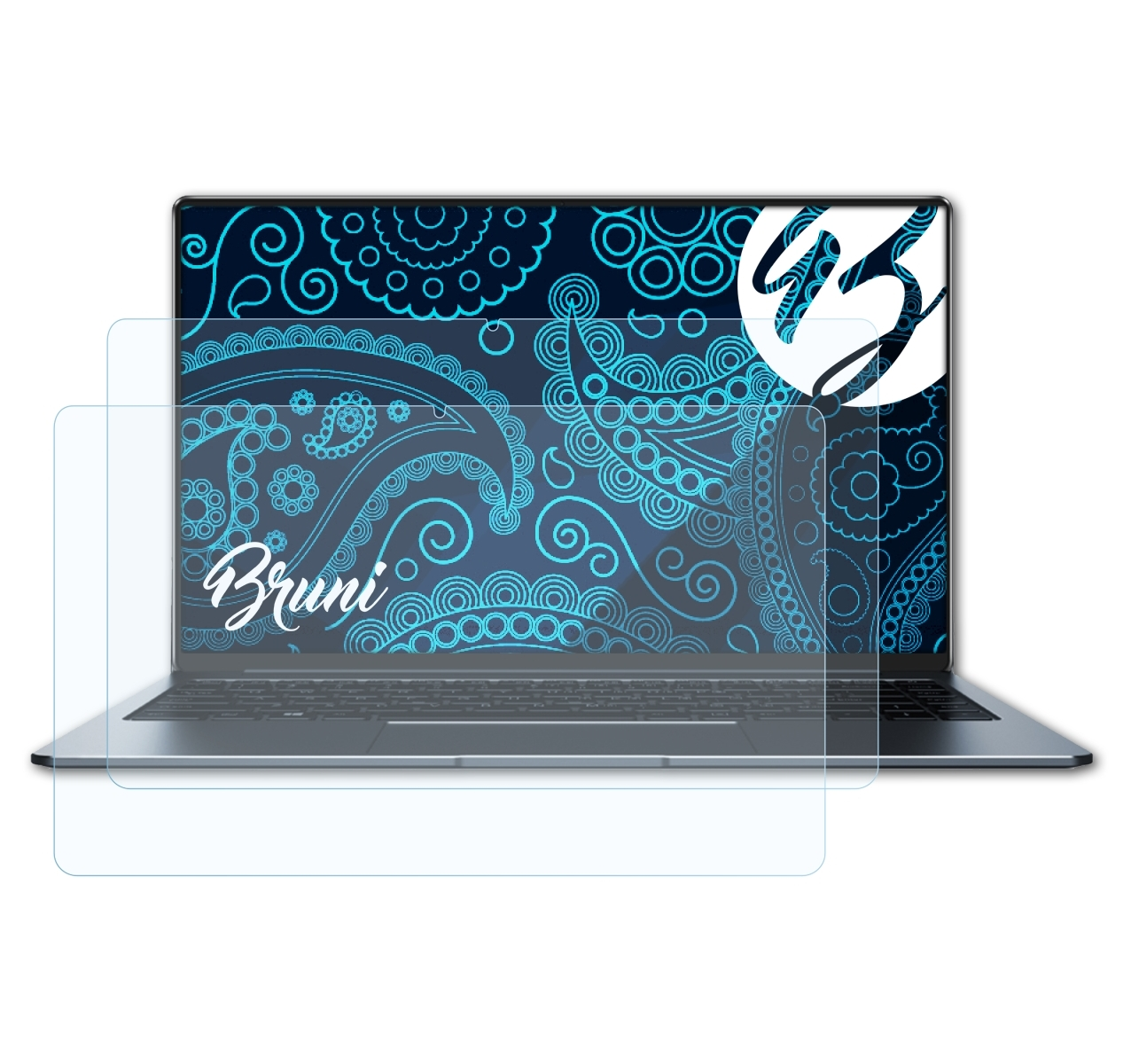BRUNI 2x Basics-Clear LapBook Schutzfolie(für Chuwi Pro)