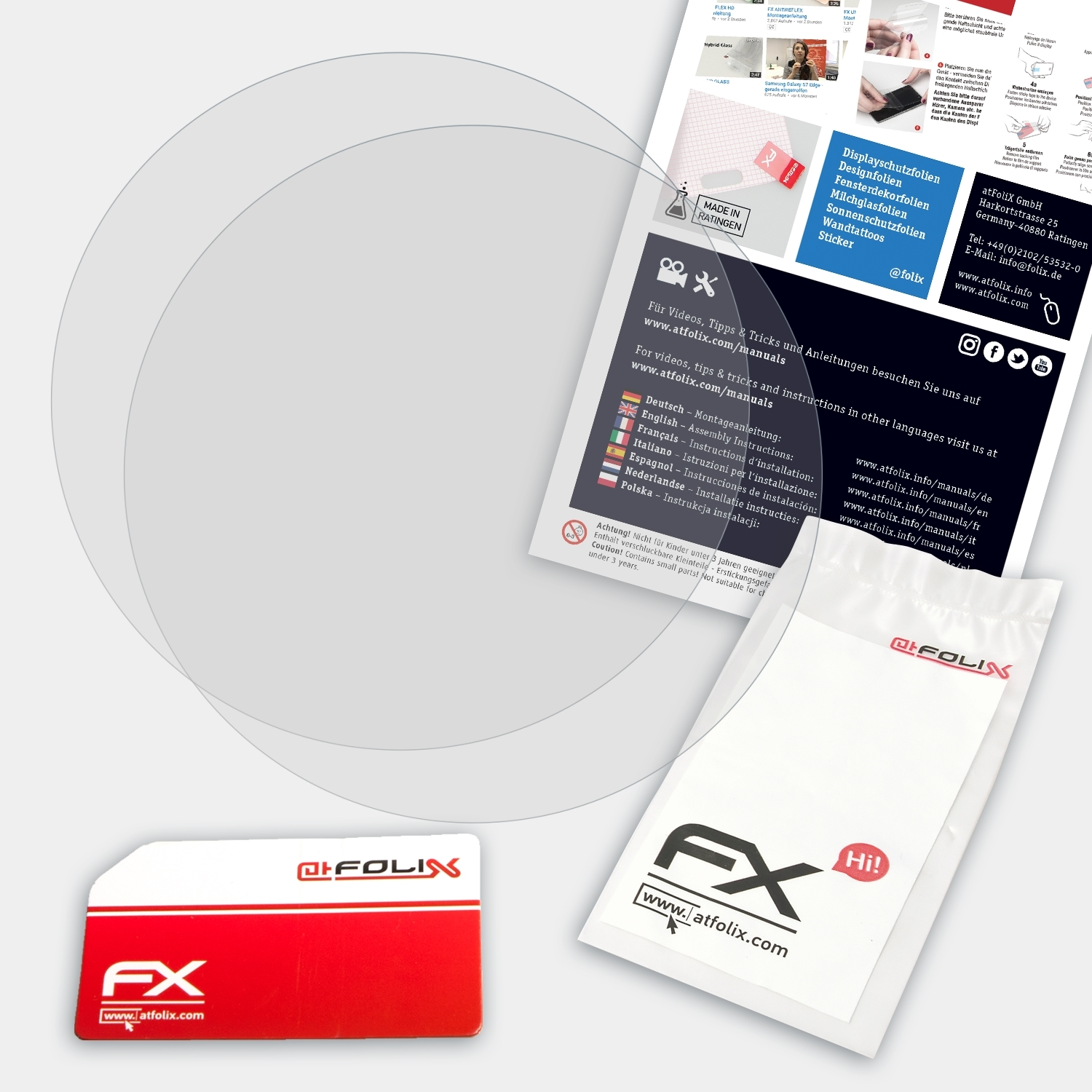 ATFOLIX 2x FX-Antireflex Displayschutz(für eFlux Lite Six) eFlux