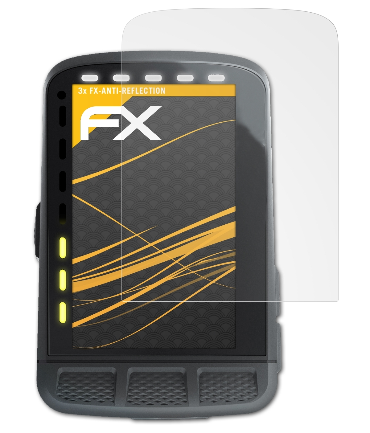 ATFOLIX 3x FX-Antireflex Displayschutz(für Wahoo Elemnt Roam)