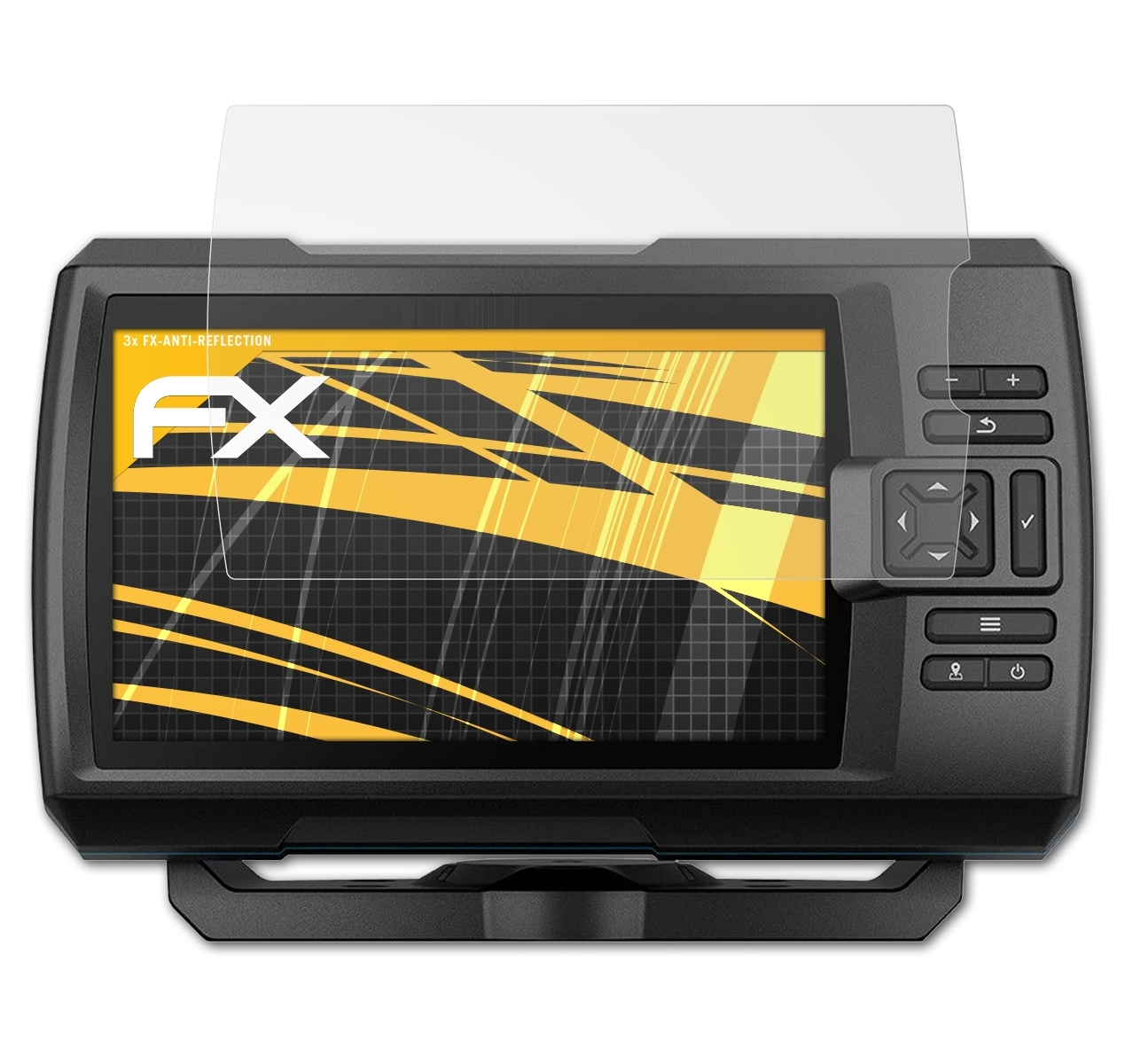 Striker FX-Antireflex Garmin 7sv) Plus ATFOLIX Displayschutz(für 3x